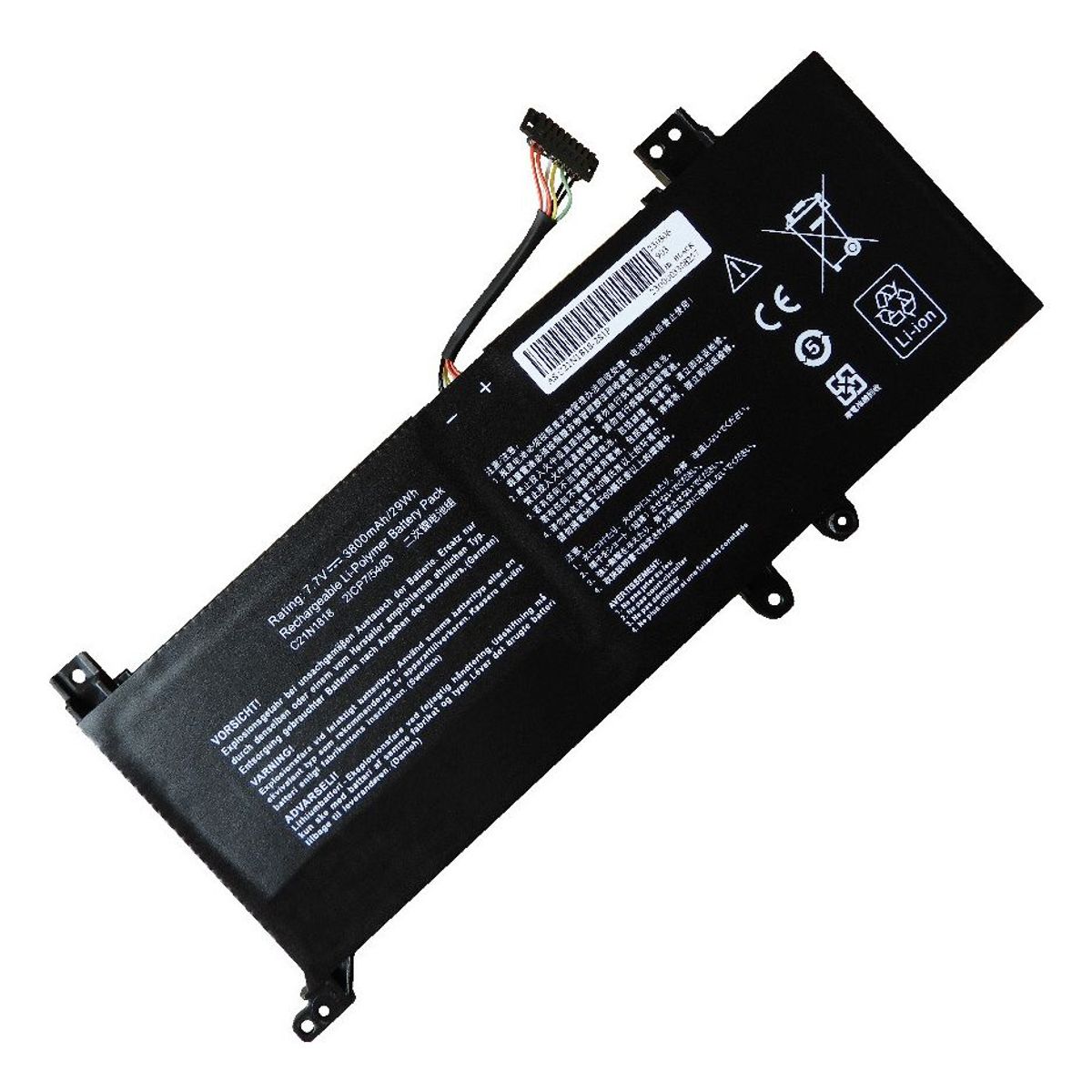 GENERICO - BATERIA PARA ASUS C21N1818  TYPE B 37Wh 77V 2 CELDAS F512FA