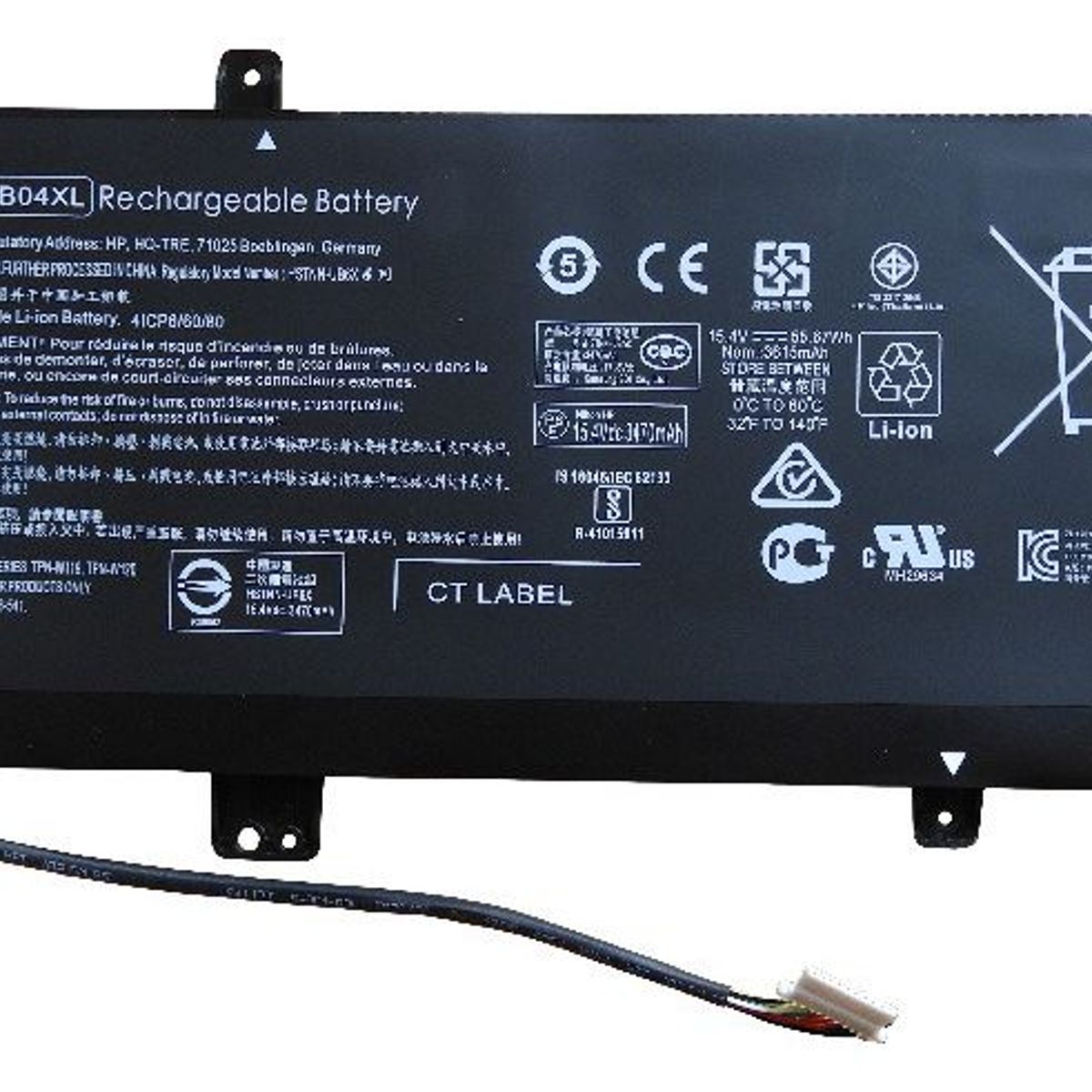 GENERICO - BATERIA PARA HP MB04XL 5567Wh 154 V 4 CELDAS X360 15-AQ000