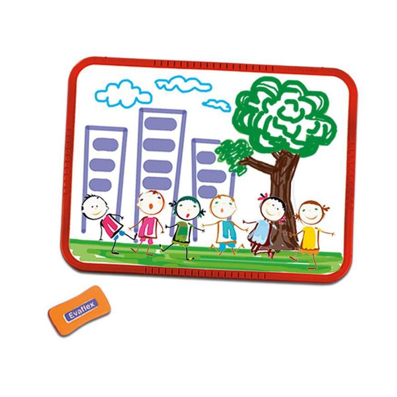 EVAFLEX - Pizarra Acrílica Evaflex 42x32cm Roja para Niños