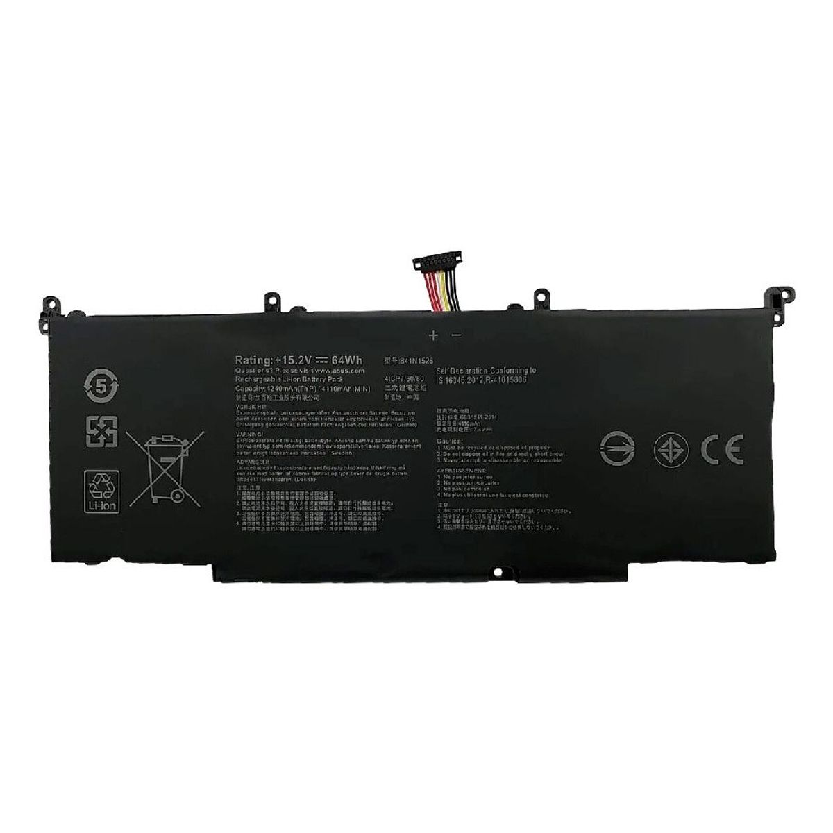 GENERICO - BATERIA PARA ASUS B41N1526 64Wh 152V 4 CELDAS GL502 GL502V