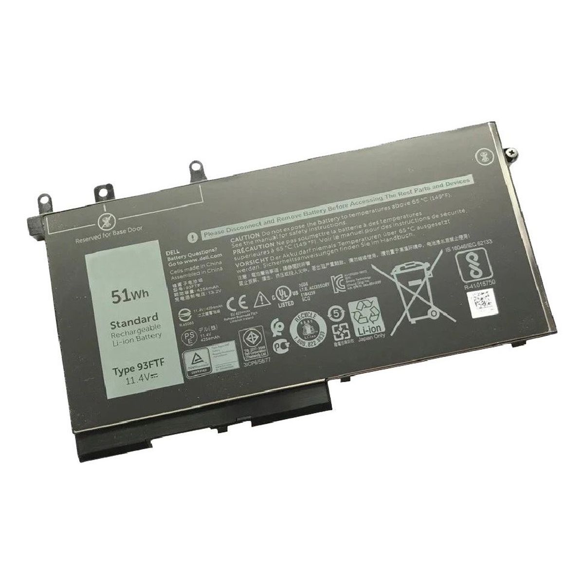 GENERICO - BATERIA PARA DELL 93FTF 51Wh 114V 3 CELDAS 3520 3530