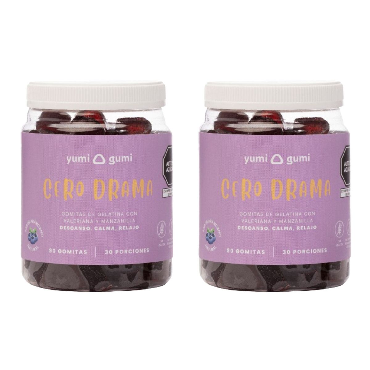 YUMI GUMI - Cero Drama Gomitas Yumi Gumi 90 Und Arándano x2