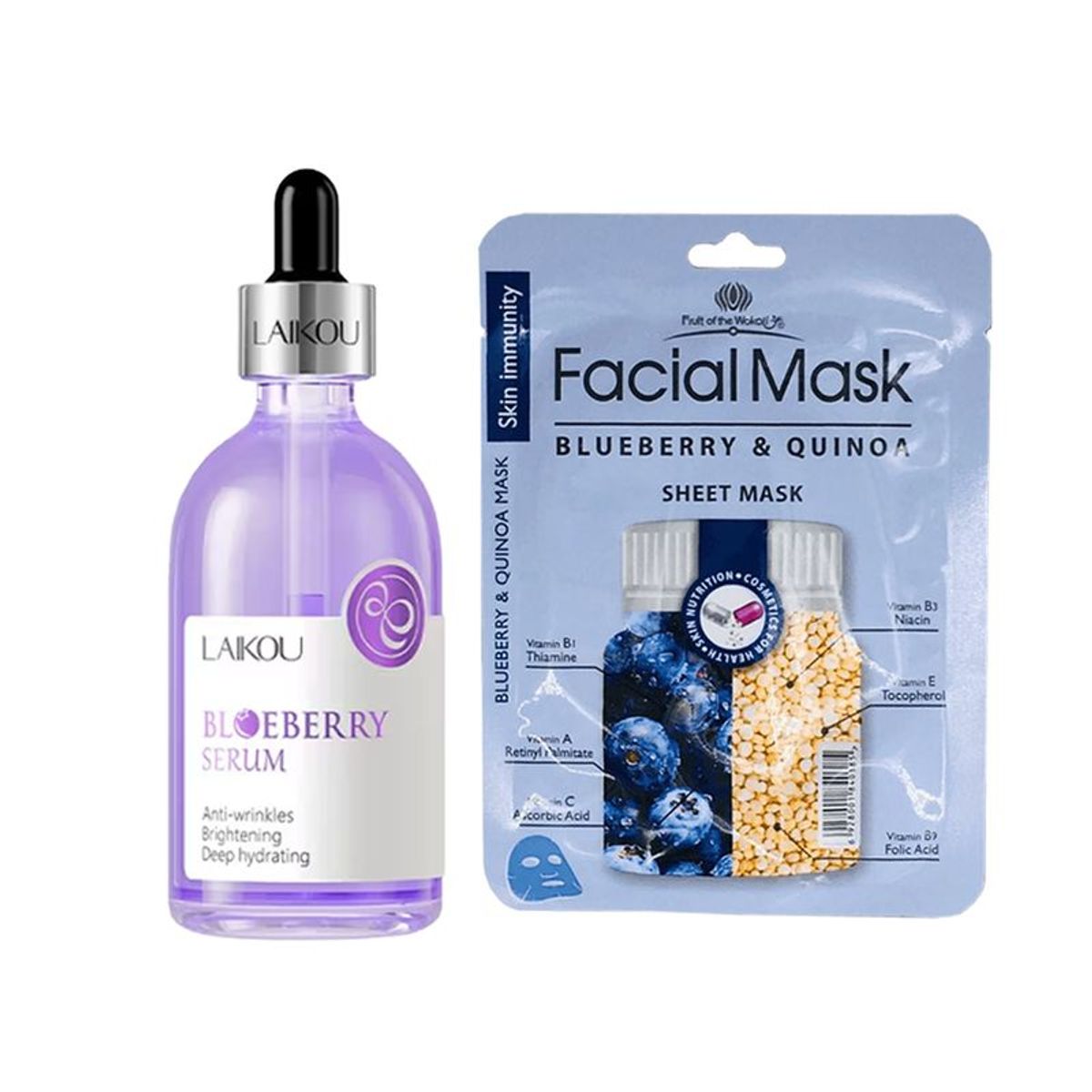 GENERICO - Serum Blueberry + Mascarilla de Arandanos y Quinua