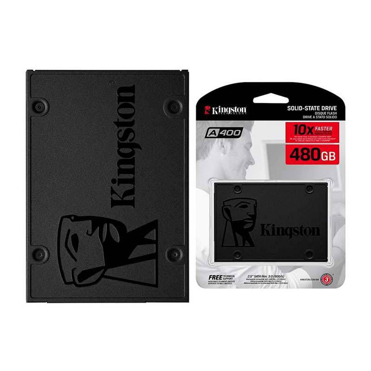KINGSTON - Unidad de Estado Solido Kingston A400 480GB SATA 6Gbs 25 7mm