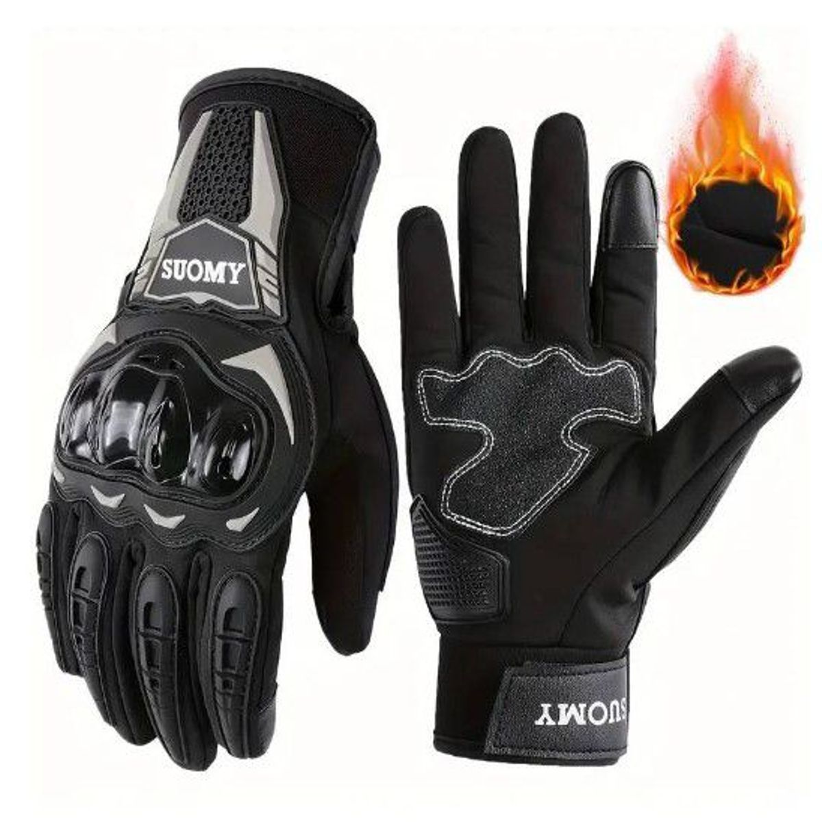 GENERICO - GUANTES SUOMY NEGRO REFORZADO XL