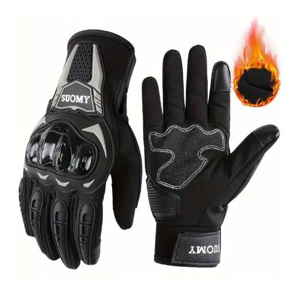 GENERICO - GUANTES SUOMY NEGRO REFORZADO XL