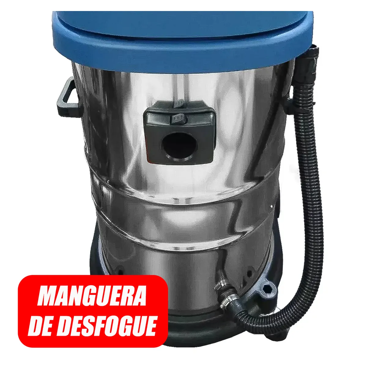 DONGCHENG - Aspiradora Industrial Polvo y Agua Carwash Solaqueo DVC60 2300W 60 Litros 2 Motores