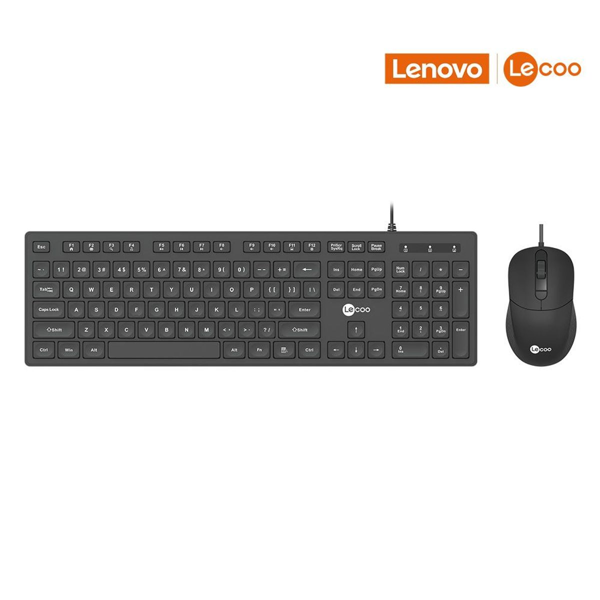 LECCO - PACK LECCO TECLADO MOUSE Y AURICULARES ALÁMBRICOS CM102 NEGRO