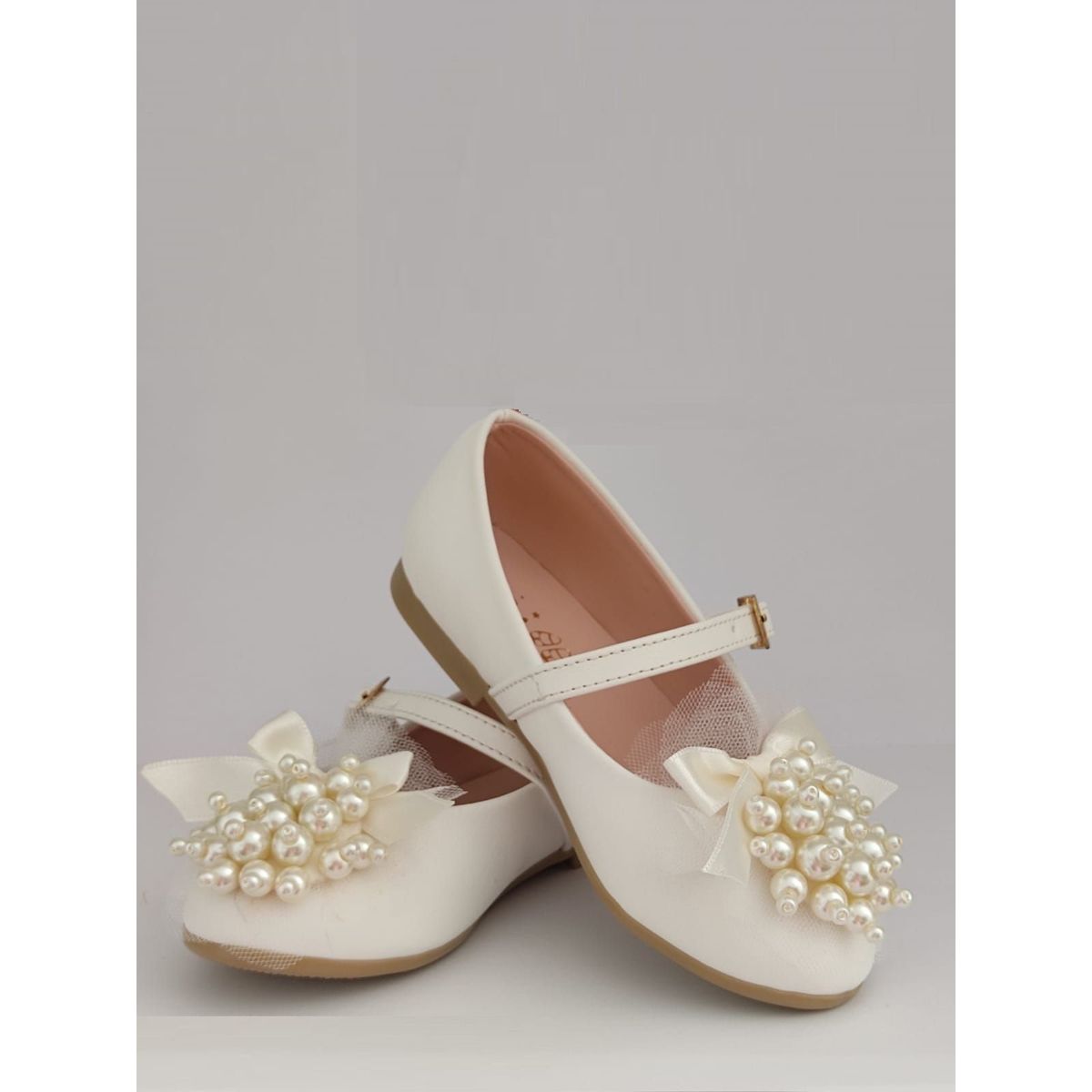 GENERICO - Zapatos blanco de perlas