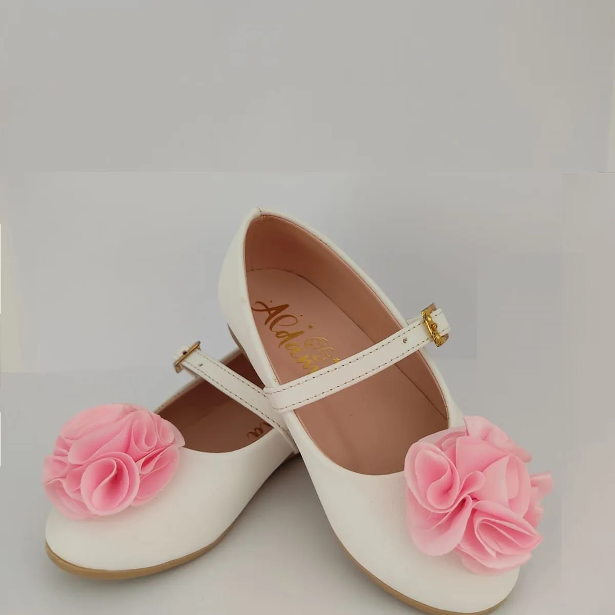 DR BROWN - Zapatos flor seda rosa