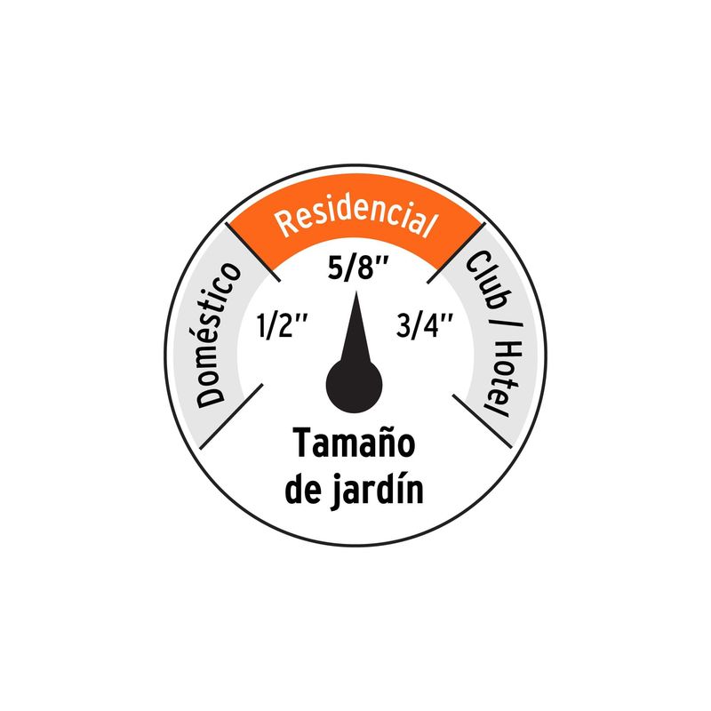 TRUPER - Manguera 5/8" super reforzada 4 capas 25 m conexiones metal