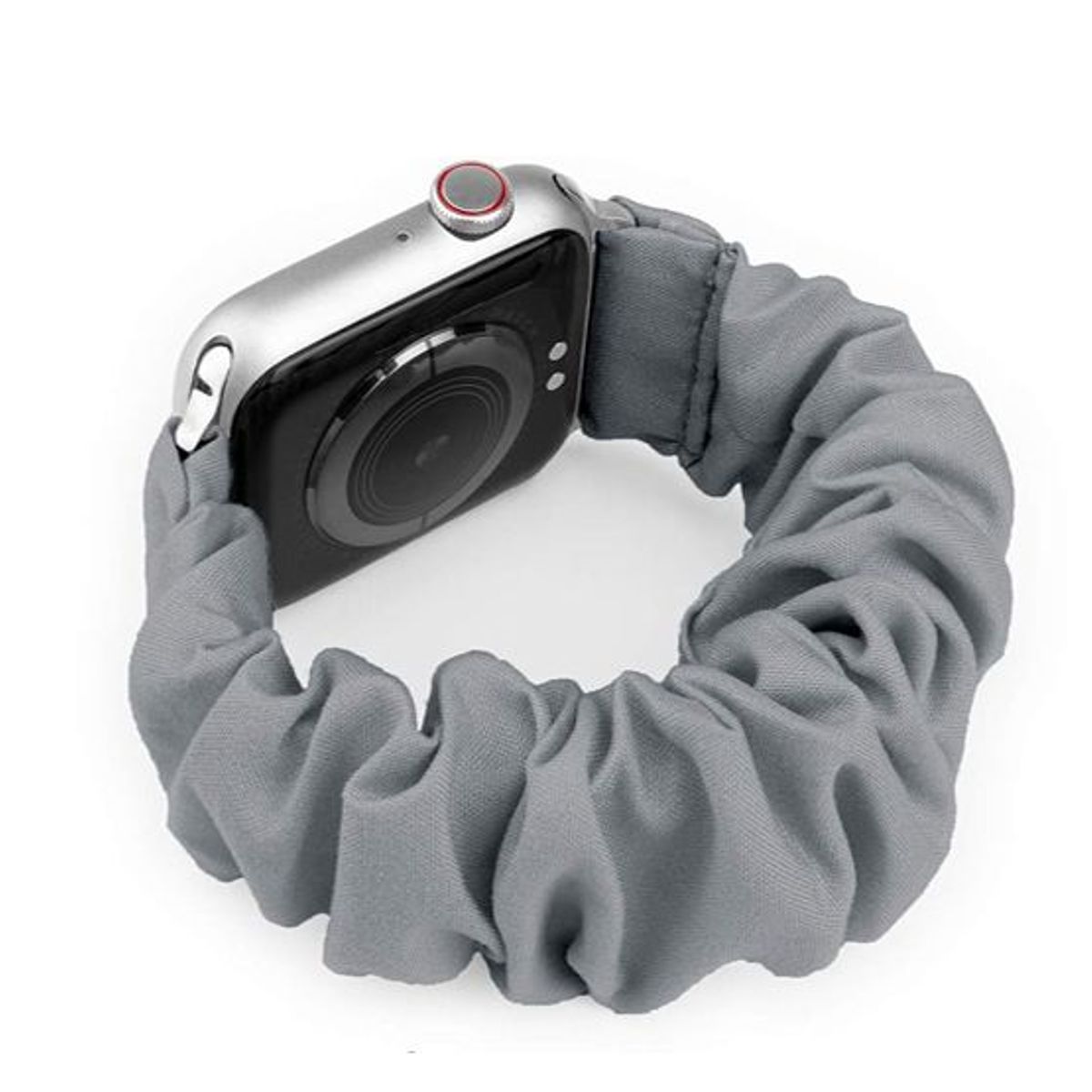 GENERICO - Correa Para Apple Watch 41mm Premium Scrunchies Elástica - Gris