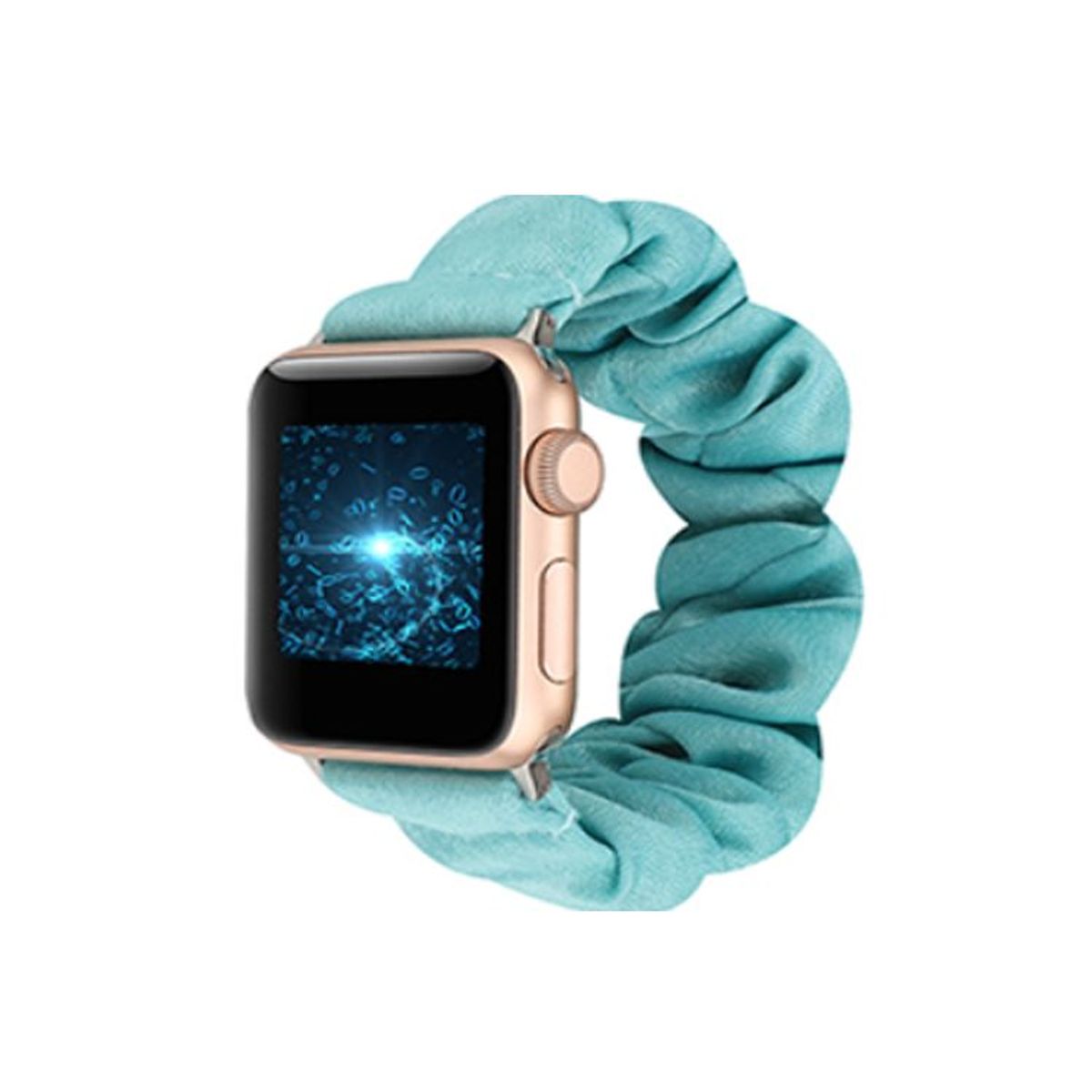 GENERICO - Correa Para Apple Watch 44mm Premium Scrunchies Elástica - Menta