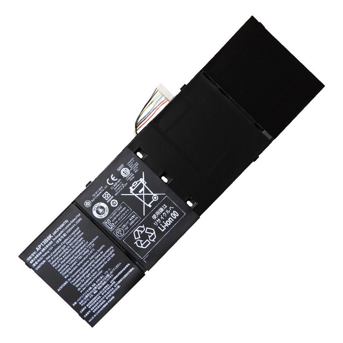 GENERICO - BATERIA PARA ACER AP13B8K AP13B3K 53Wh 152V 4 CELDAS ASPIRE V5-573