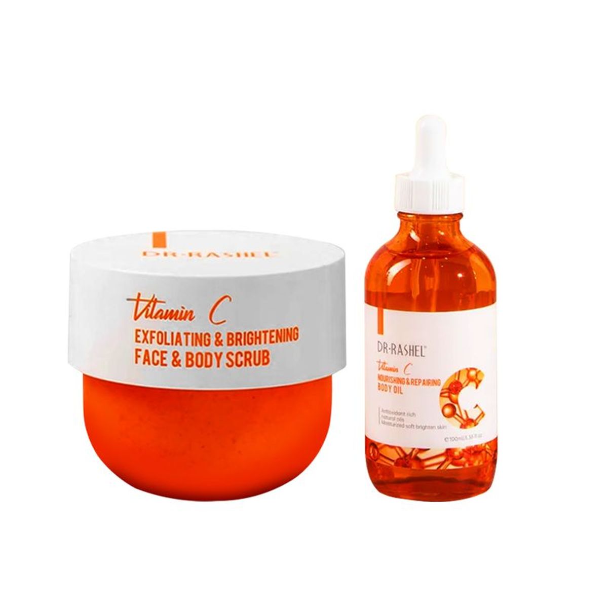 GENERICO - Exfoliante Iluminador + Aceite Corporal con Vitamina C