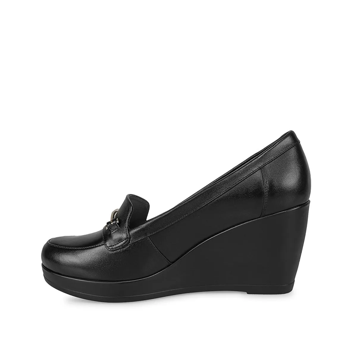 VIALE - Zapato Mocasín Casual LINDA-2420 Negro Viale Cuero