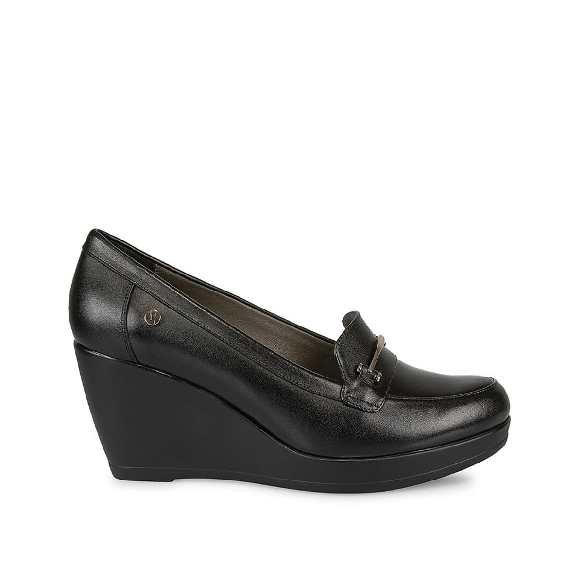 VIALE - Zapato Mocasín Casual LINDA-2420 Negro Viale Cuero