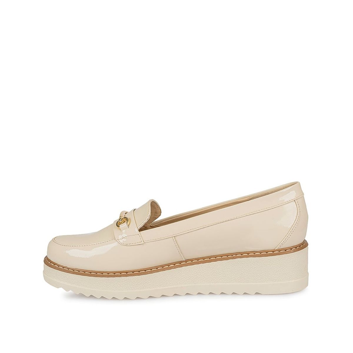 VIALE - Zapato Mocasín Casual TATI-2426 Vainilla Viale Cuero