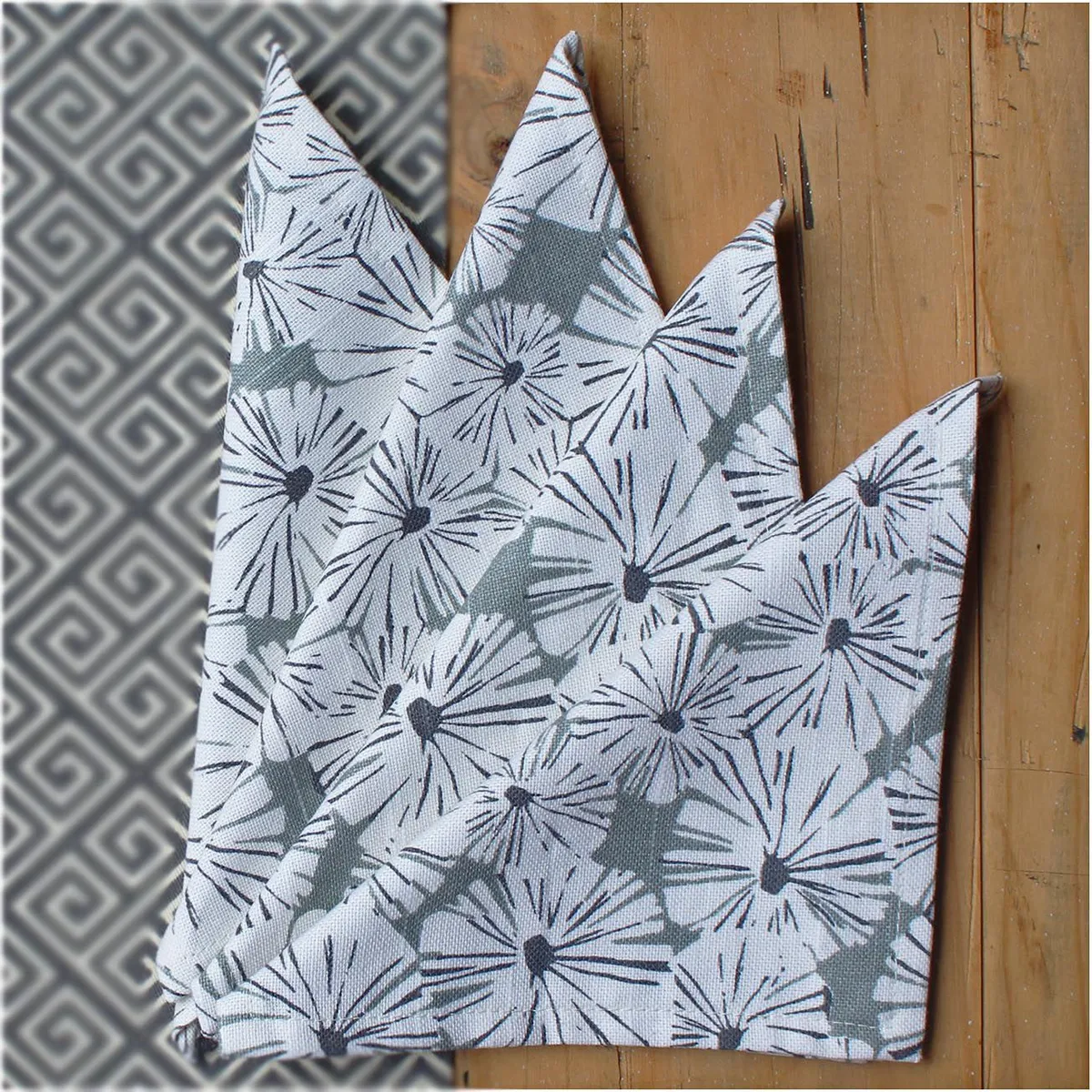 EL TWIST HOME - Set 4 Servilletas de Tela Blossom Cocktail Mini 20 x 20 cm