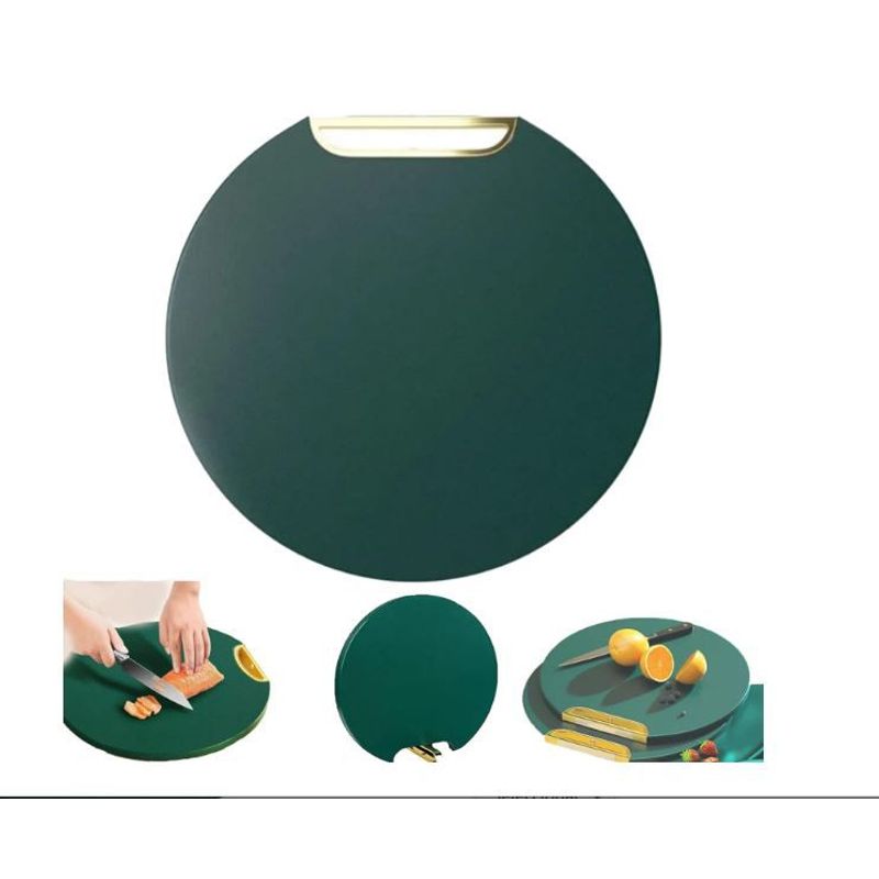 GENERICO - Tabla de picar circular giratorio de 360 °