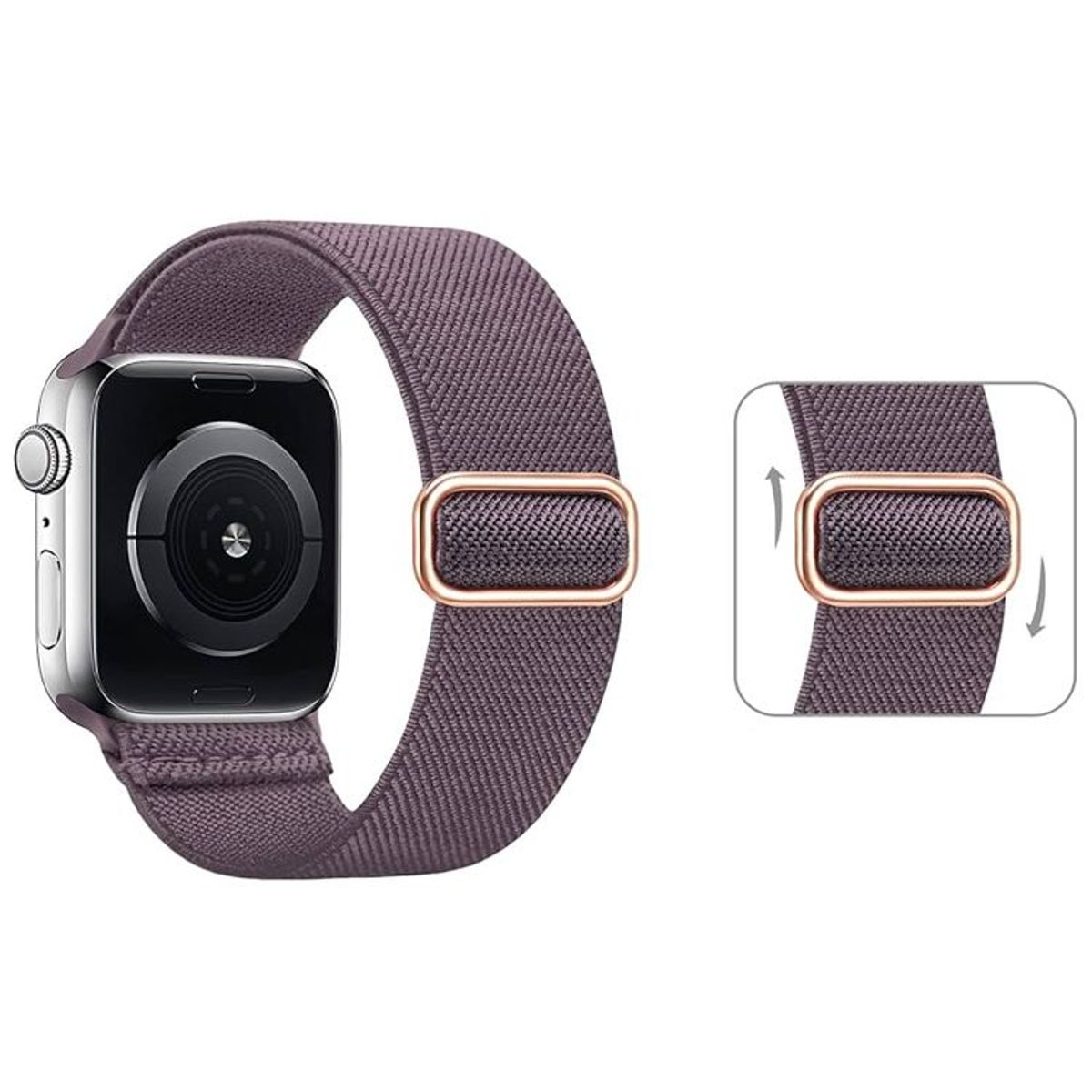 GENERICO - Correa Nylon Elastica para Apple Watch 42mm - Lila