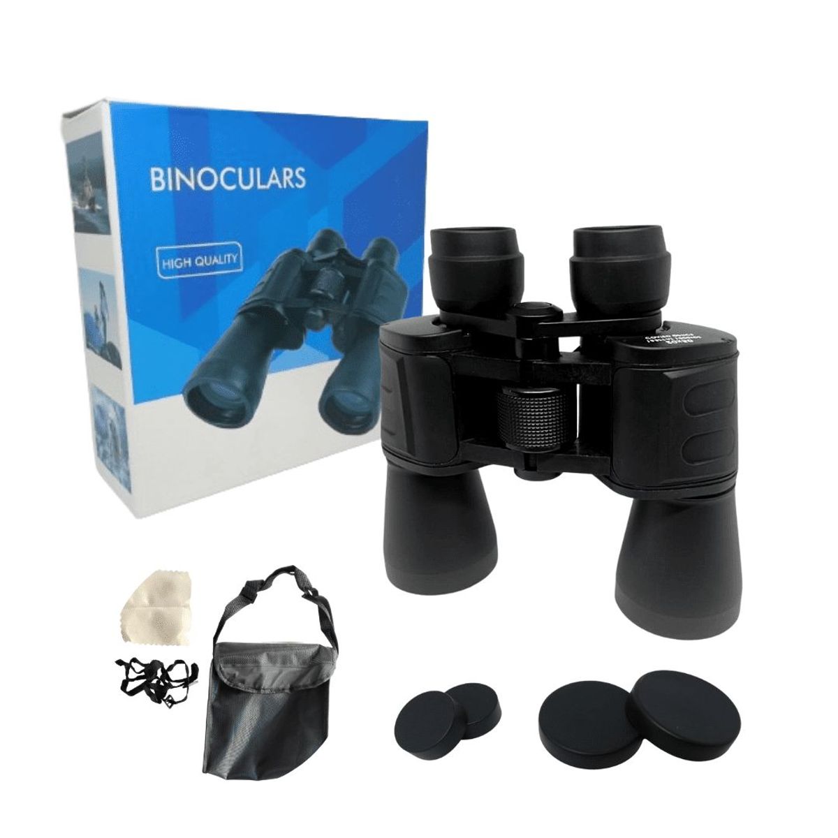 GENERICO - Binoculares 100x100 BOSSNEY Alcance 1000m  - NEGRO