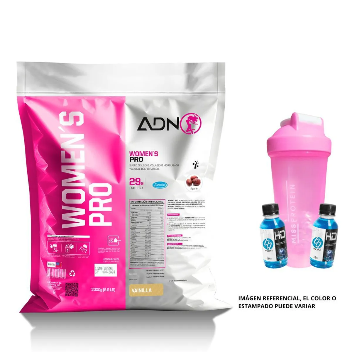 ADN - WOMEN`S PRO 3 KG CHOCOLATE + SHAKER