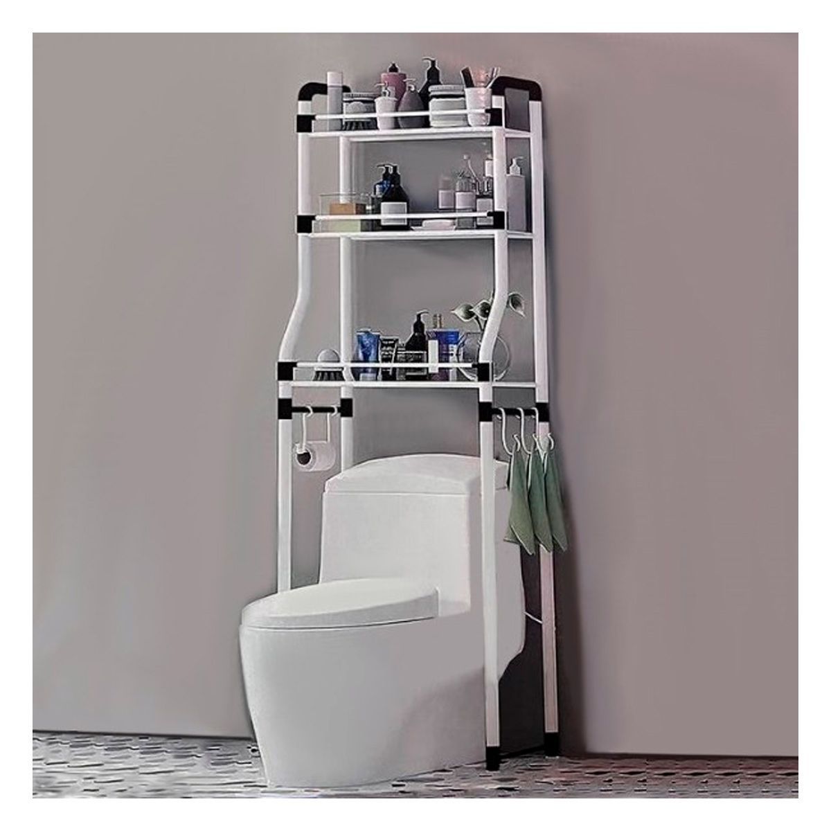 GRETAIL - Estante Organizador Para Baño Inodoro New Model 2024 De 3 Niveles