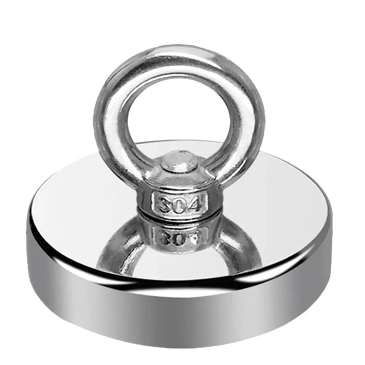 OEM - Iman De Neodimio 75mm 230kg Busqueda Pesca Pega Muy Fuerte