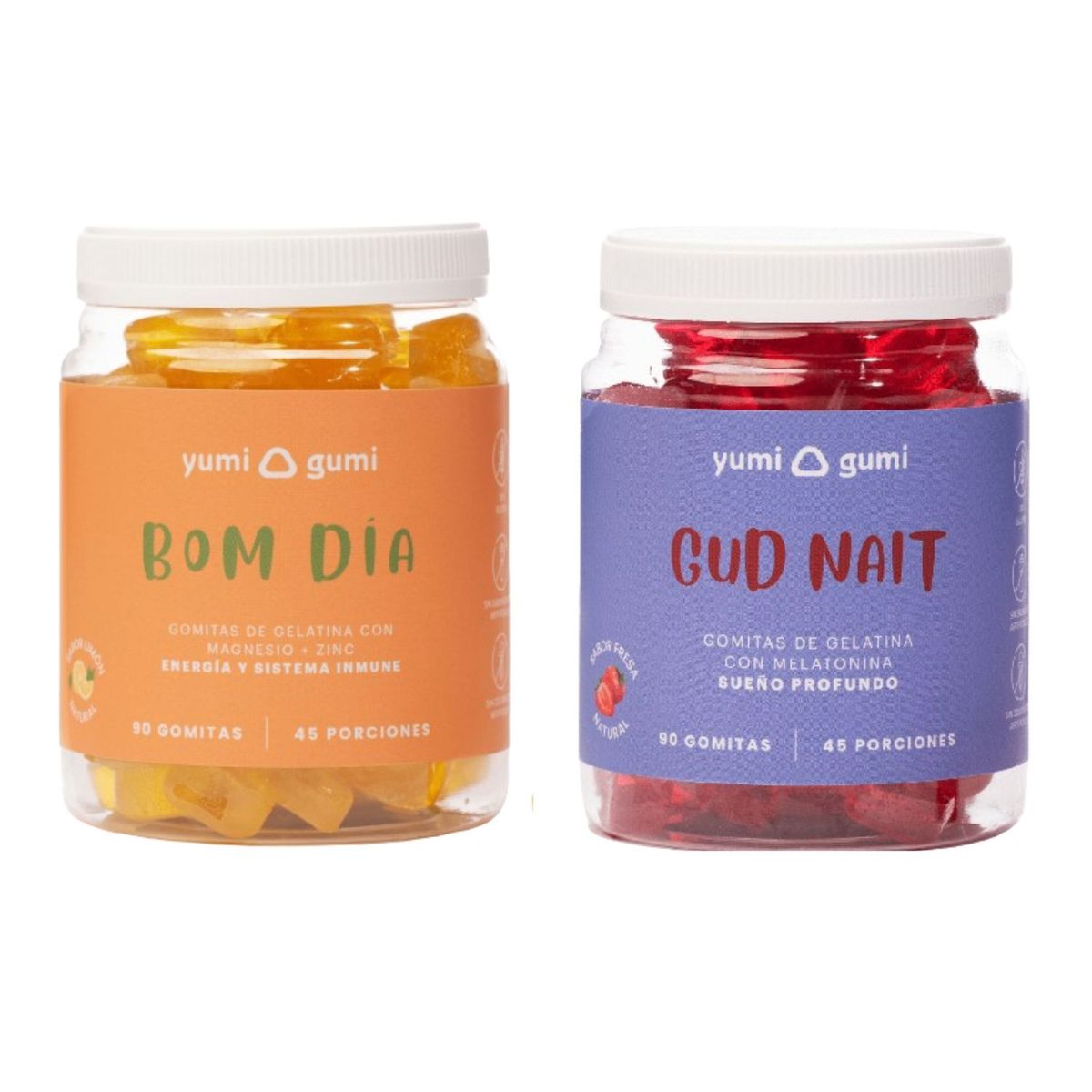YUMI GUMI - Pack Bom Día + Gud Nait Gomitas Yumi Gumi 90 Und