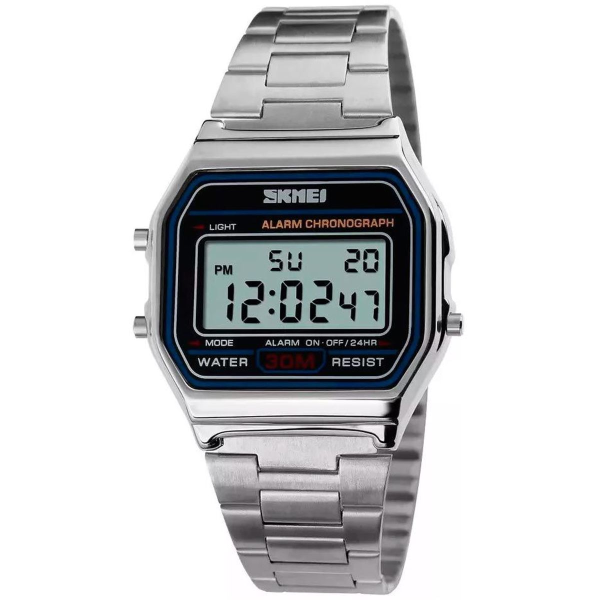 Skmei - Reloj SKMEI Classic 1123 Digital Multifunción Acero - Plateado