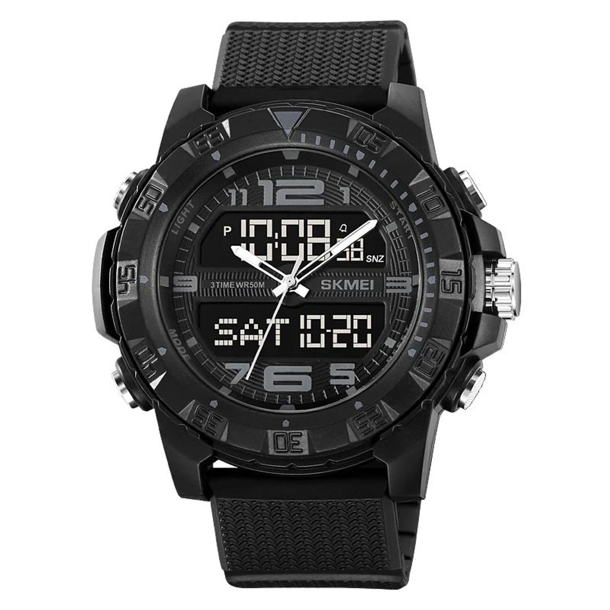 Skmei - Reloj SKMEI Raptor 2162 Dual Multifunción 3 Horarios - Negro