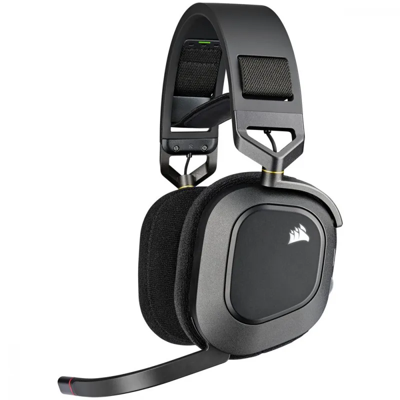 CORSAIR - Audifonos Corsair HS80 RGB Premium Wireless USB Negro PS5