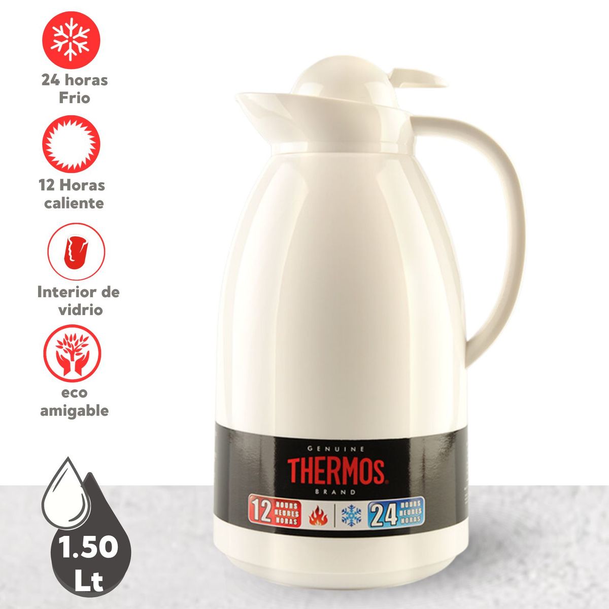 THERMOS - JARRA TÉRMICA BLANCA 1.5 LT