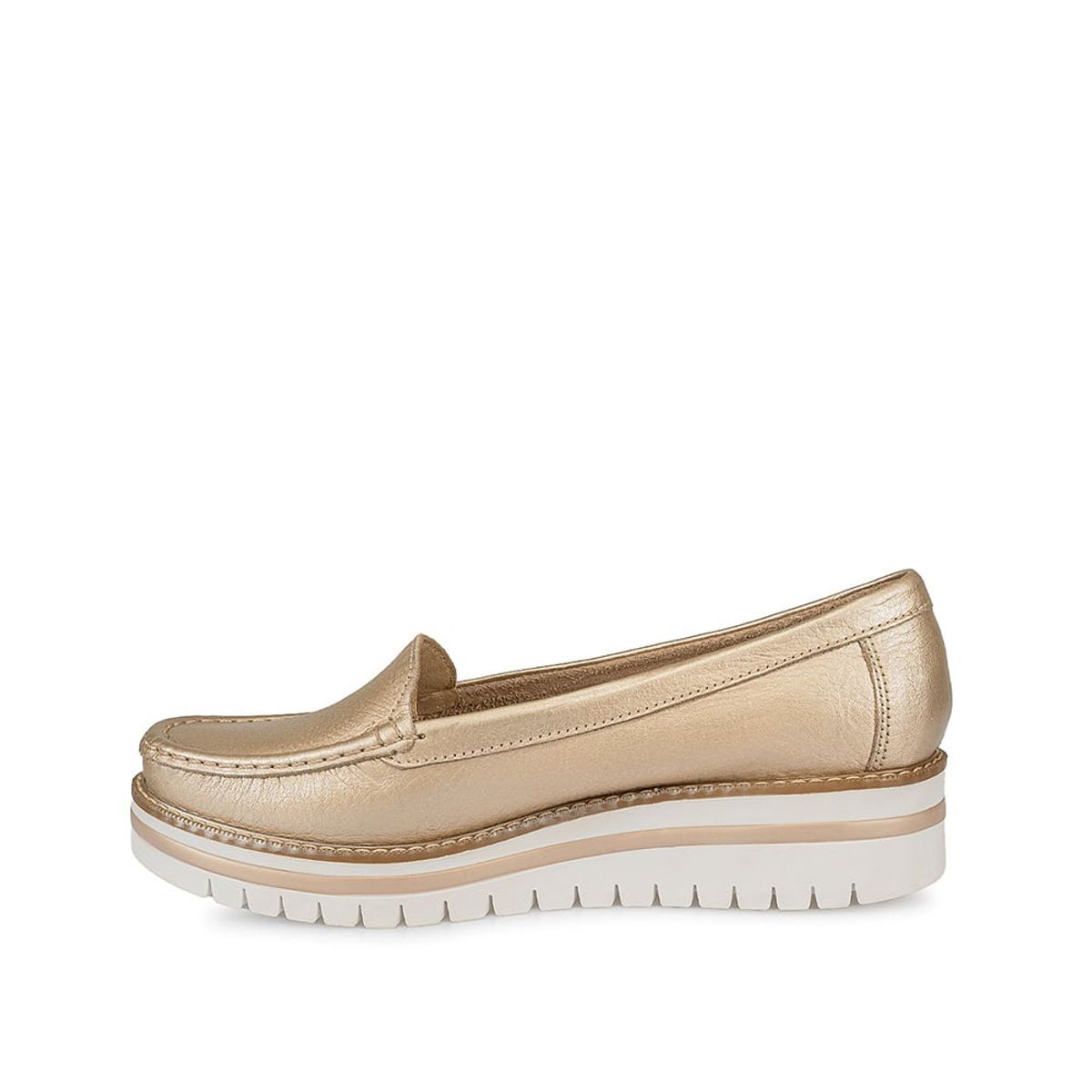 VIALE - Zapato Mocasín Casual AVE-2313 Champagne Viale Cuero
