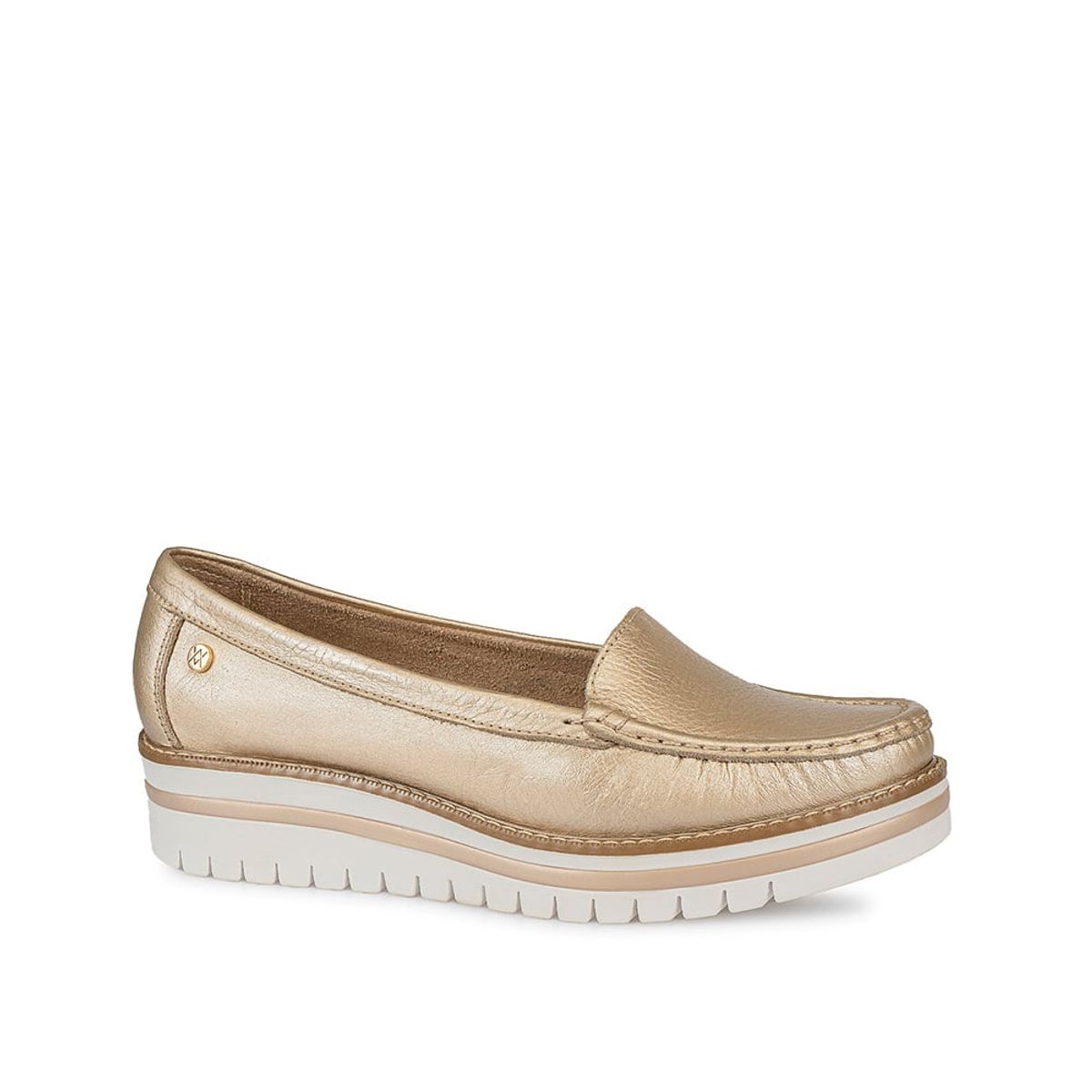 VIALE - Zapato Mocasín Casual AVE-2313 Champagne Viale Cuero