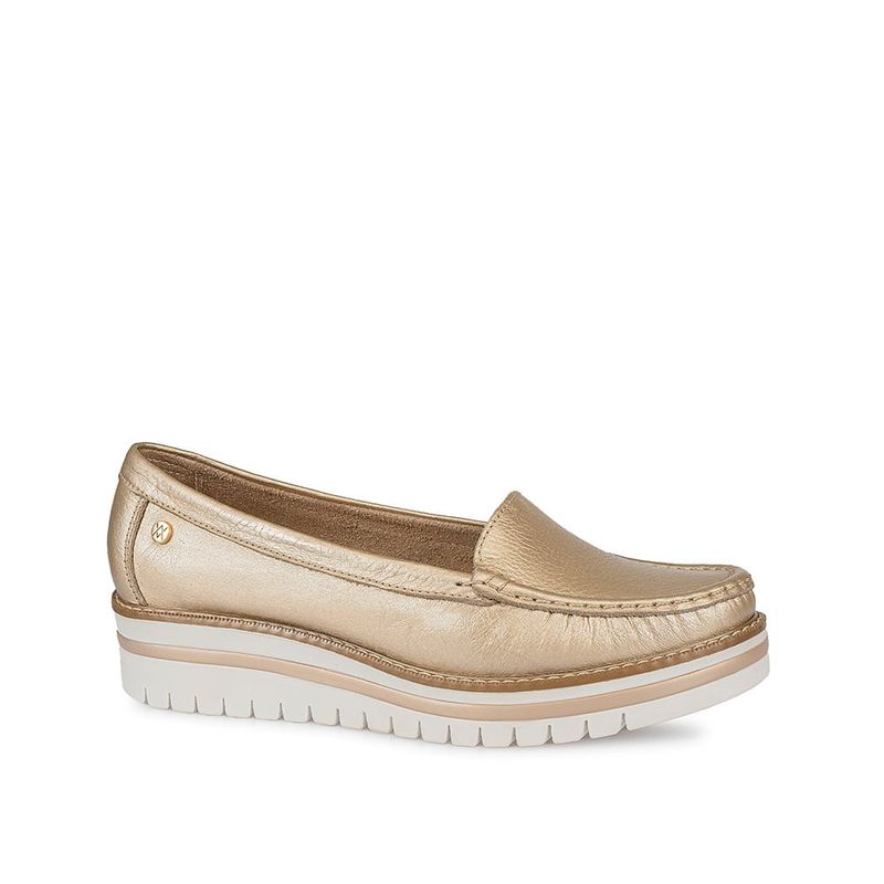 VIALE - Zapato Mocasín Casual AVE-2313 Champagne Viale Cuero