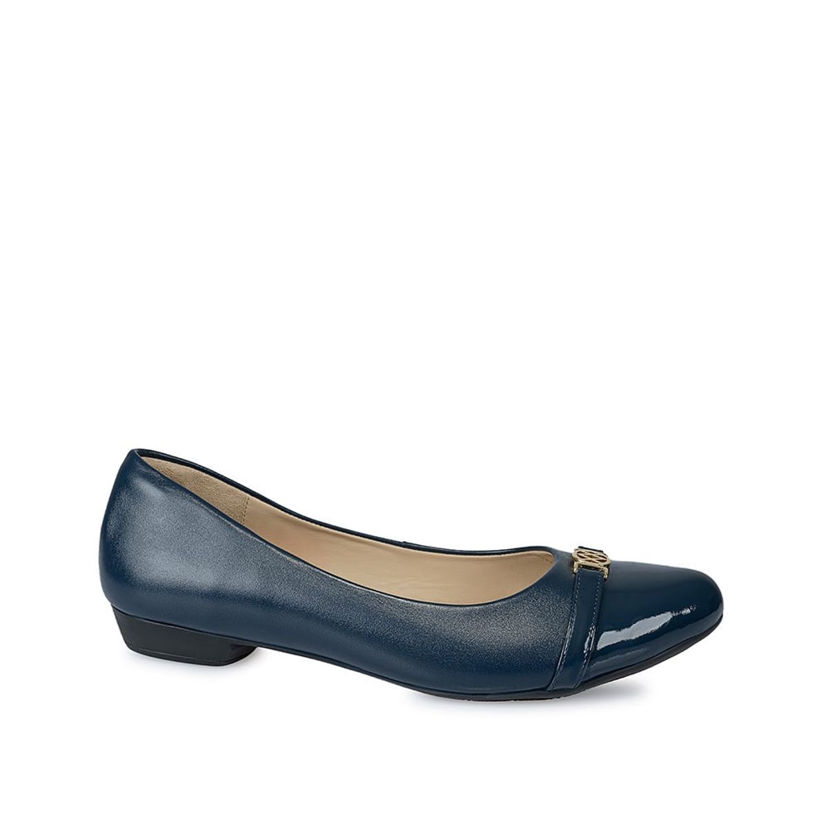 VIALE - Zapato Ballerina Casual ECO-2421 Azul Viale Cuero
