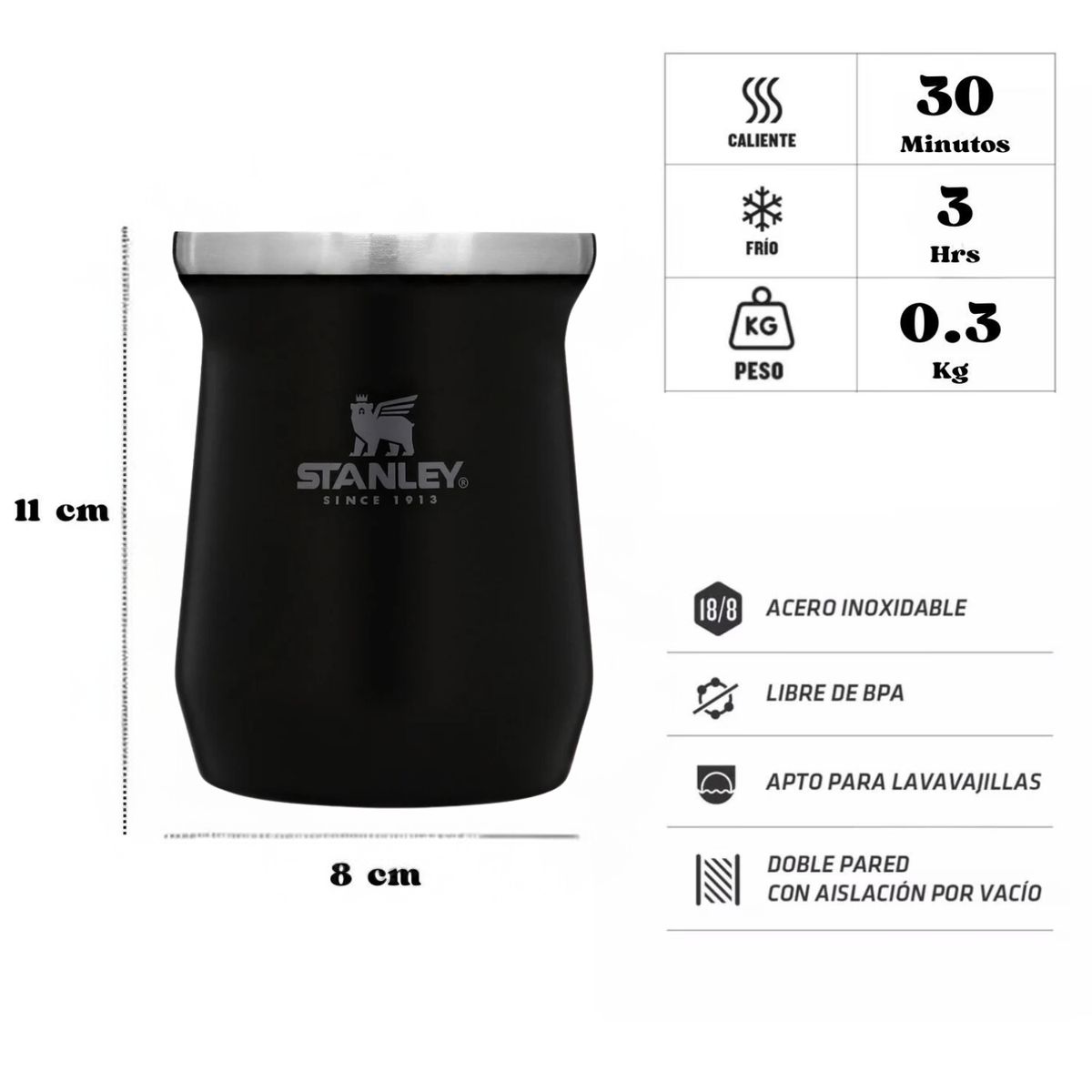 STANLEY - Matero Stanley Negro 236 Ml