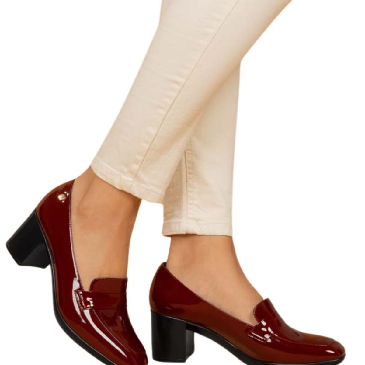 VIALE - Zapato Mocasín Casual DAYA-2416 Vino Viale Cuero