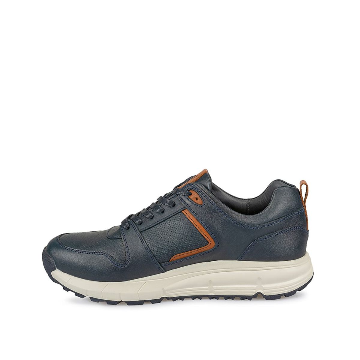 VIALE - Zapatilla Casual JOSE-038 Azul Viale Homme Cuero