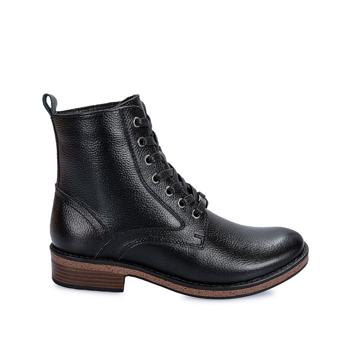 VIALE - Botin Derby Casual RUSSO-2401 Negro Viale Cuero