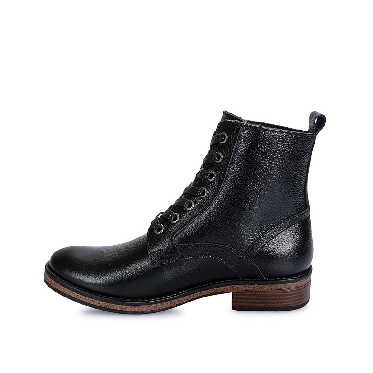 VIALE - Botin Derby Casual RUSSO-2401 Negro Viale Cuero