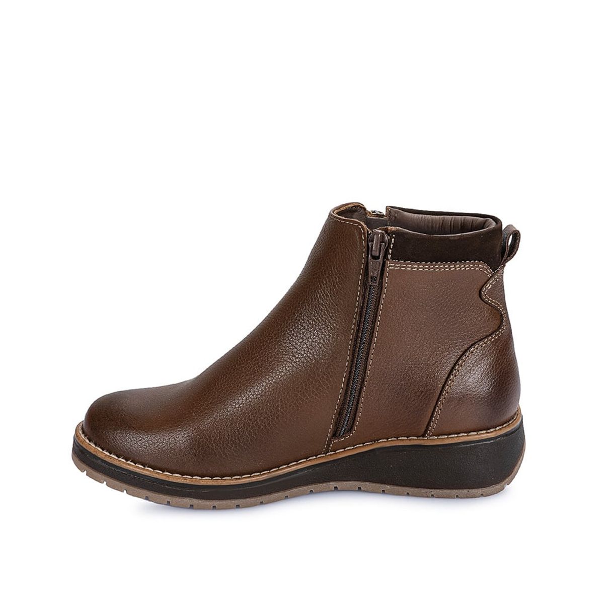 VIALE - Botin Jodhpur Casual RUSSO-2402 Nutria Viale Cuero