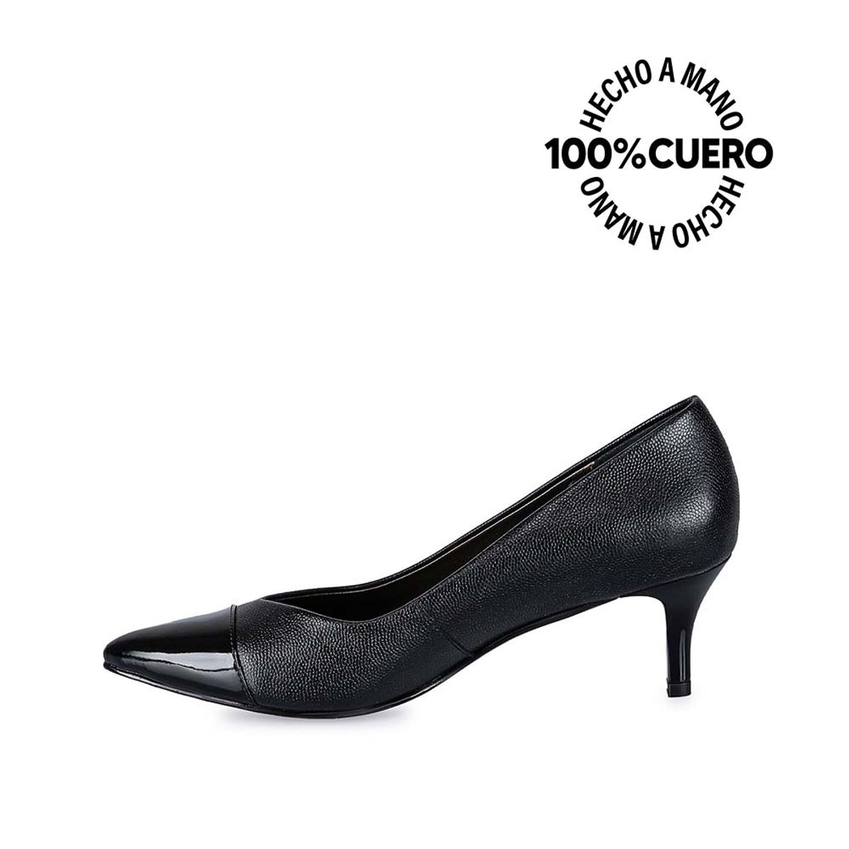 VIALE - Zapato Reina Vestir TATI-2423 Negro Viale Cuero