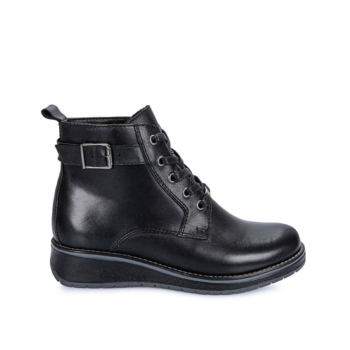 VIALE - Botin Derby Casual RUSSO-2403 Negro Viale Cuero