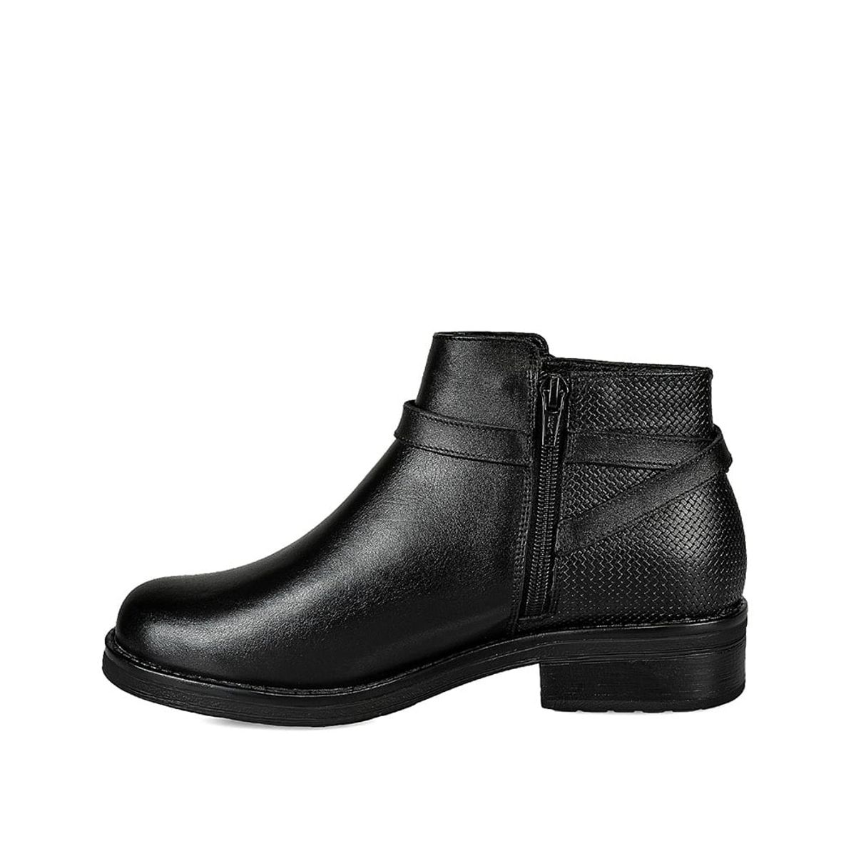 VIALE - Botin Jodhpur Casual Mujer Cuero Viale Negro