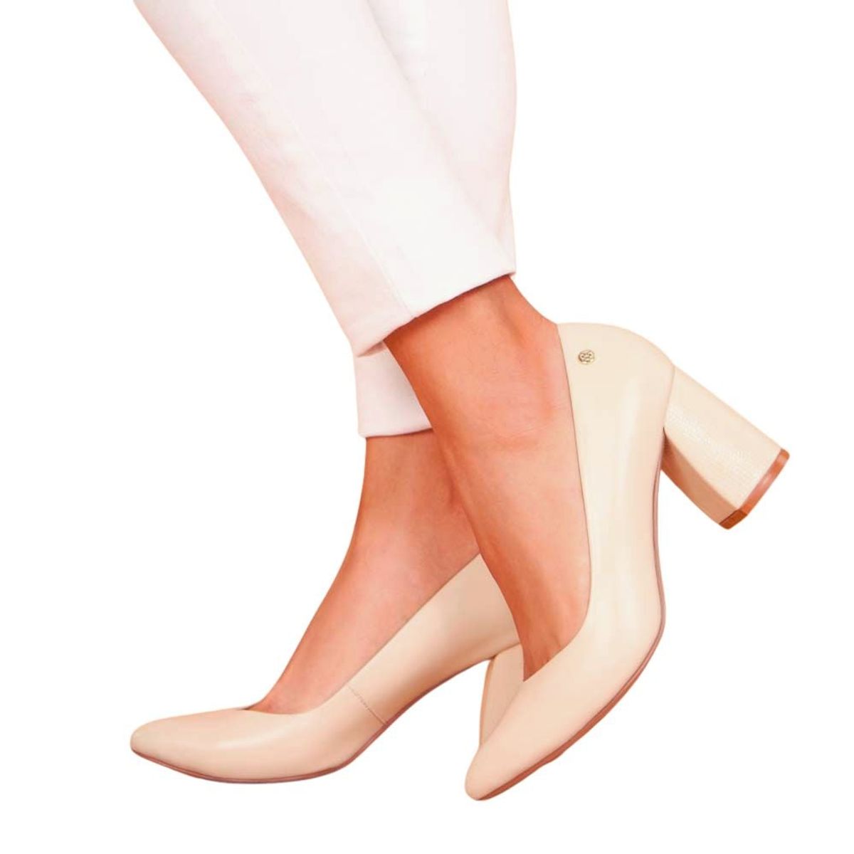 VIALE - Zapato Reina Vestir TATI-2420 Hueso Viale Cuero