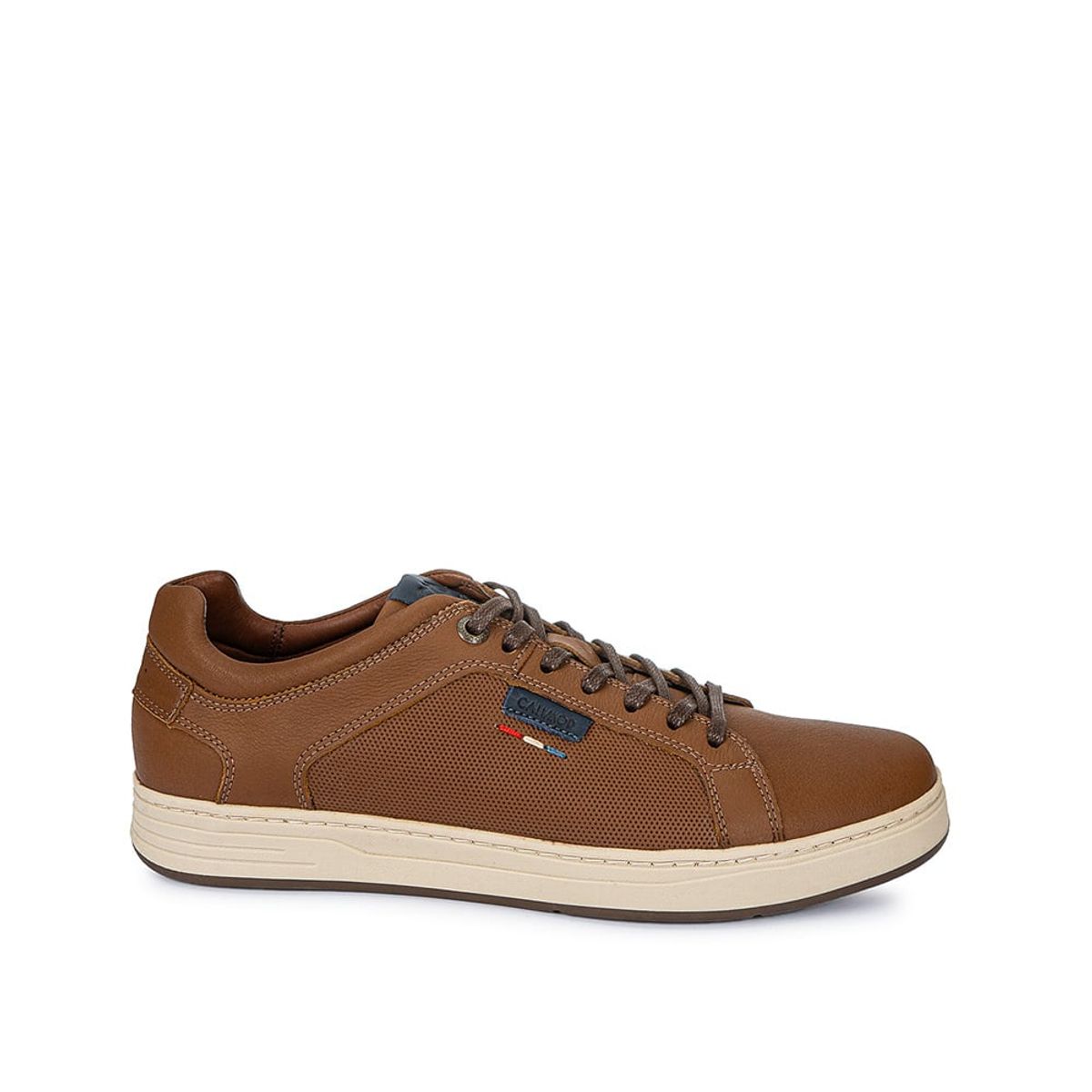 CALIMOD - Zapatilla Casual Hombre Cuero Calimod Tan