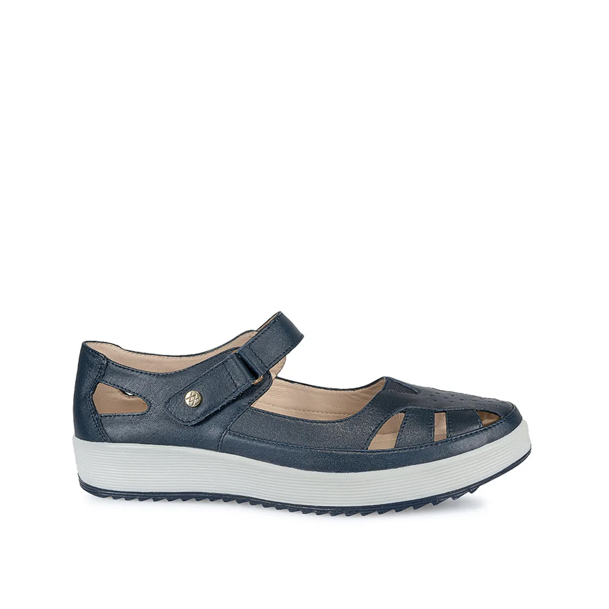 VIALE - Zapato Canasta Casual WIL-2420 Azul Viale Cuero